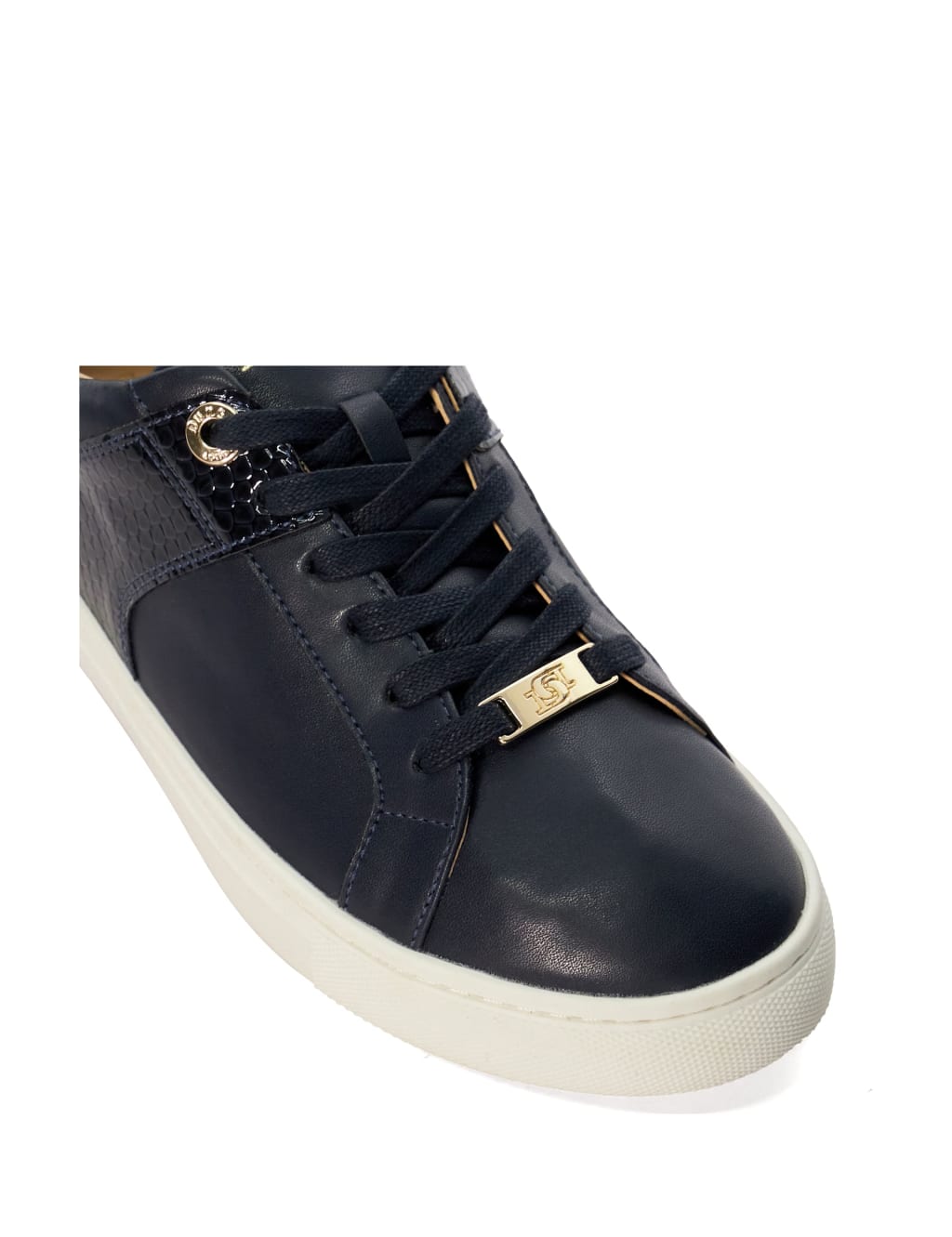 Lace Up Mixed Texture Trainers 5 of 5