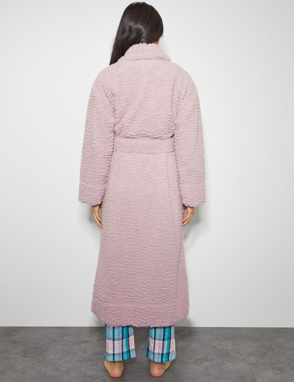 Borg Textured Dressing Gown 4 of 4