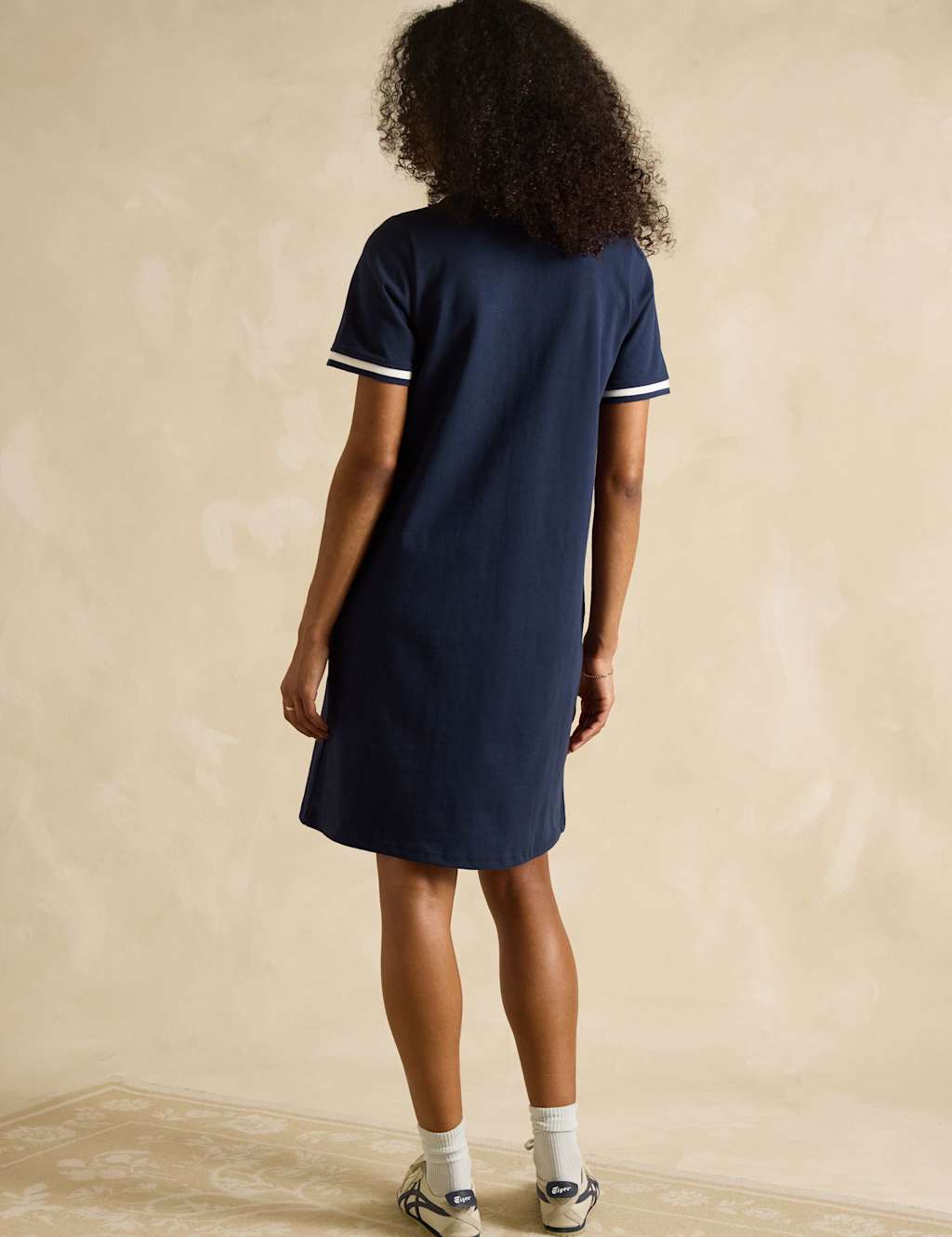 Jersey Embroidered Knee Length Polo Dress 2 of 4