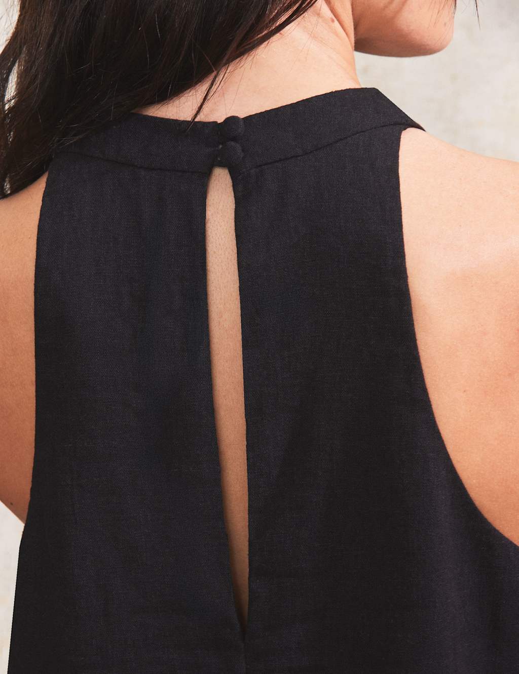 Linen Rich Halter Neck Top 4 of 4