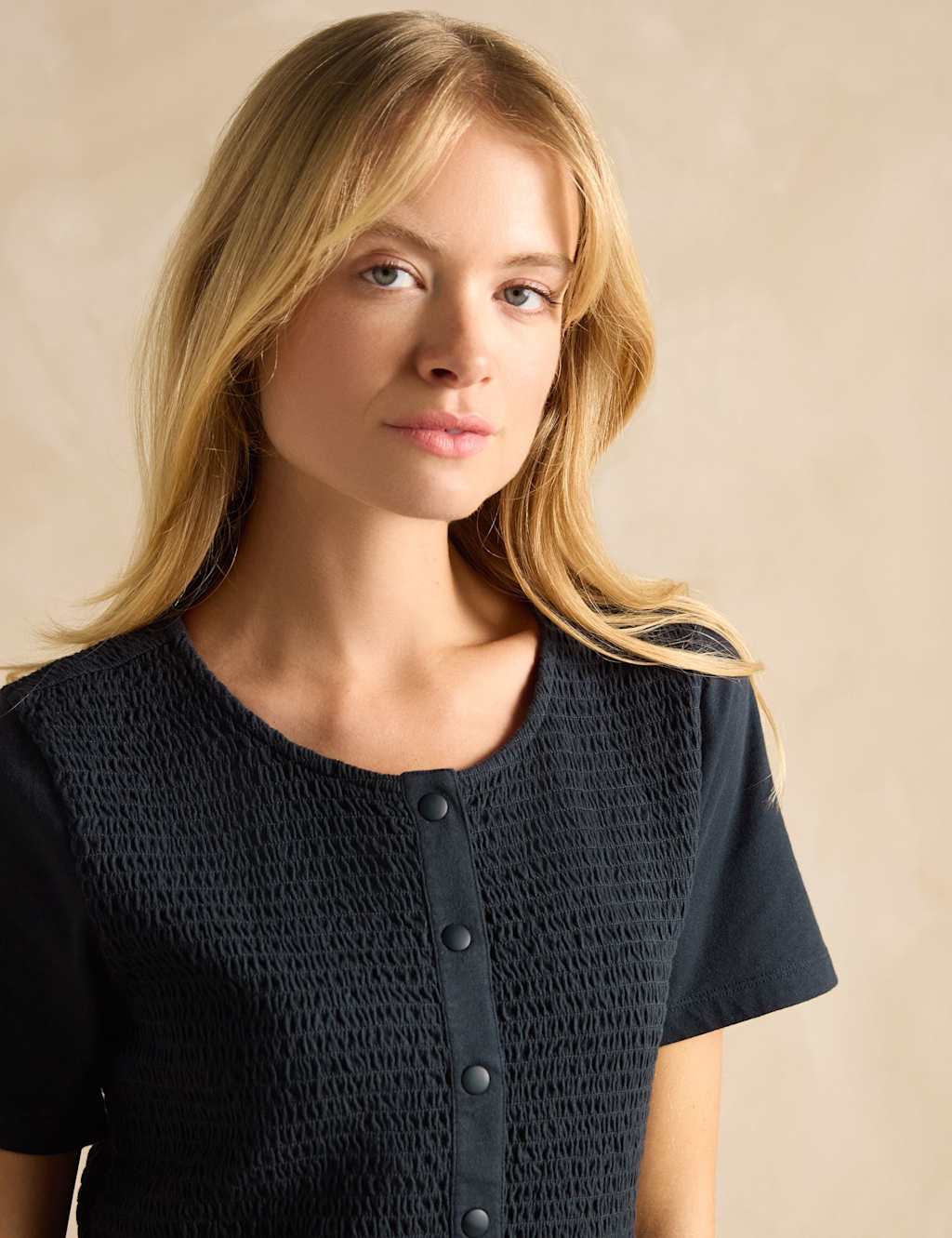Pure Cotton Shirred Waisted Midaxi Dress 6 of 7