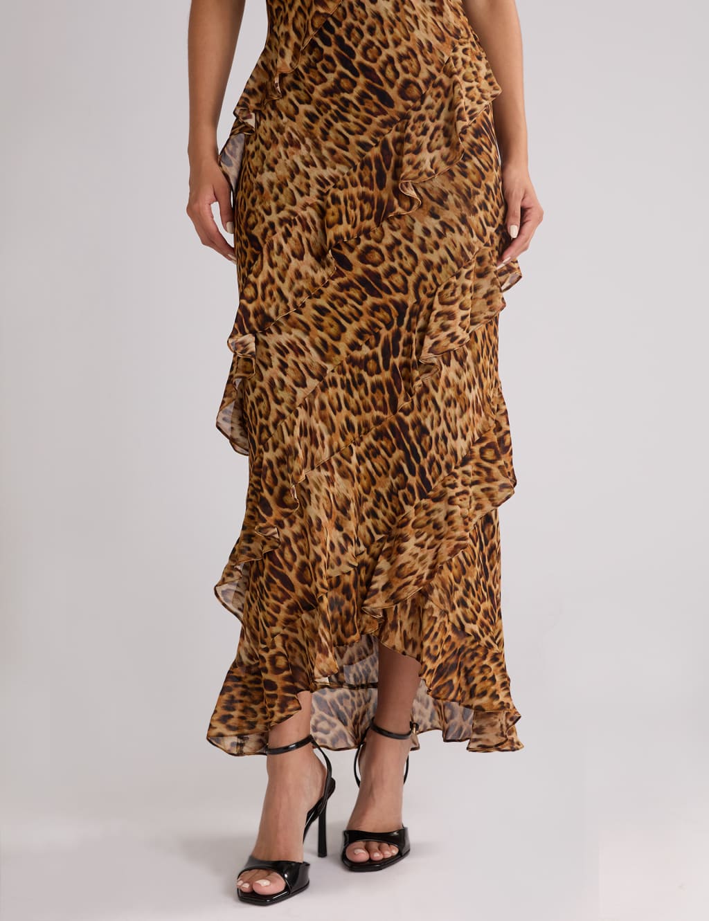 Leopard maxi wrap skirt best sale
