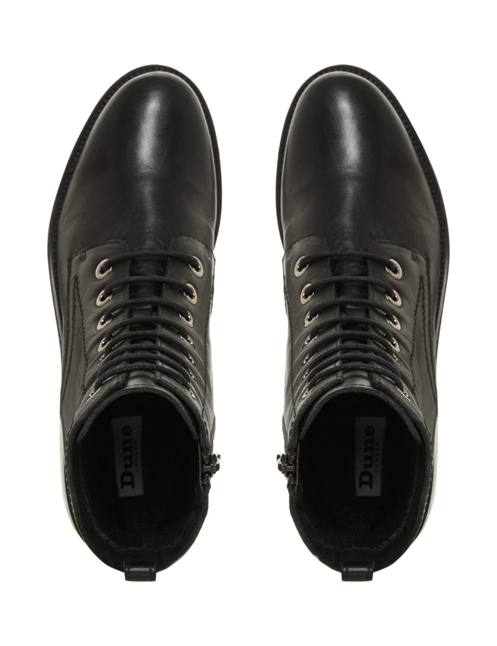 Leather Hiker Lace Up Round Toe Boots 3 of 4