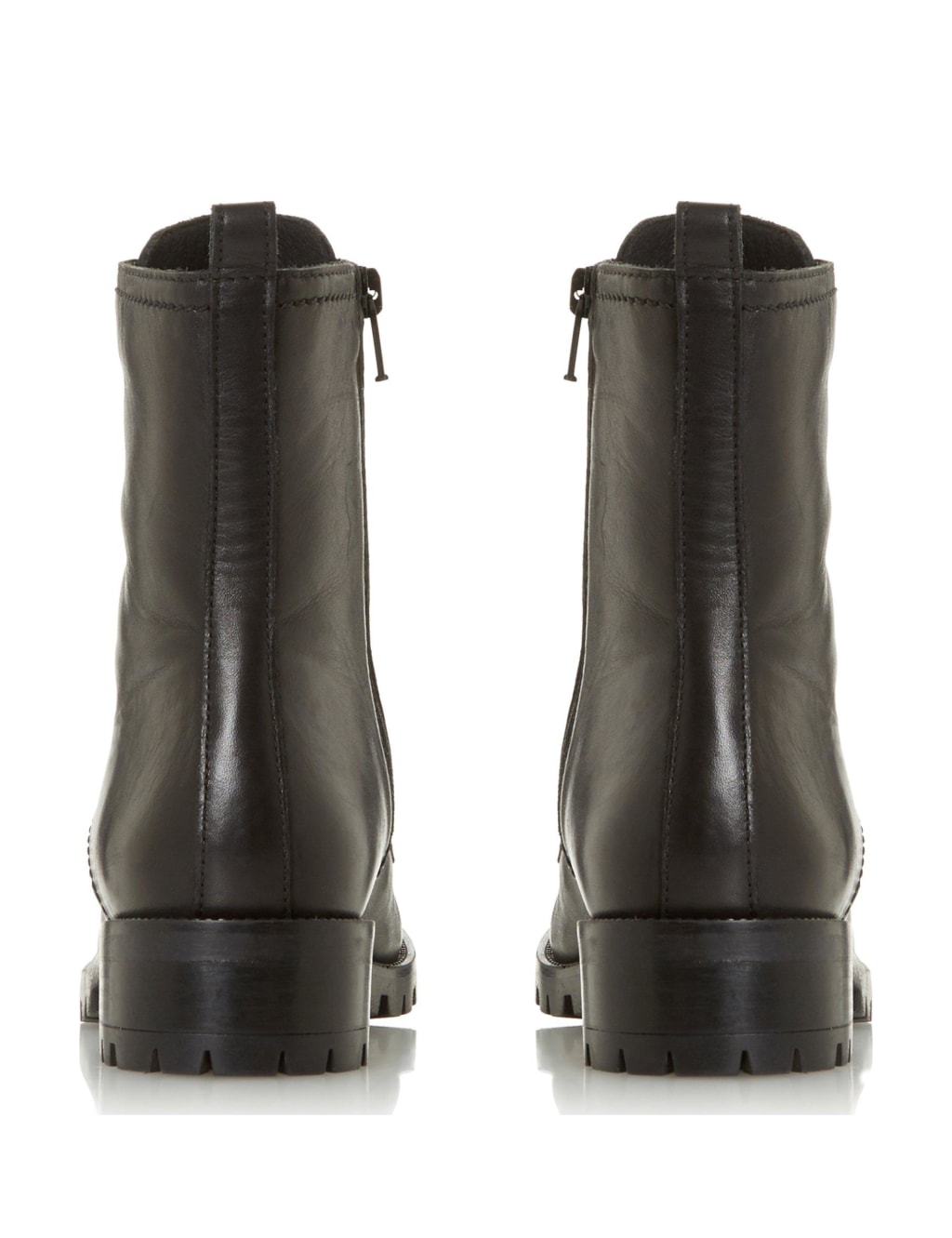 Leather Hiker Lace Up Round Toe Boots 4 of 4