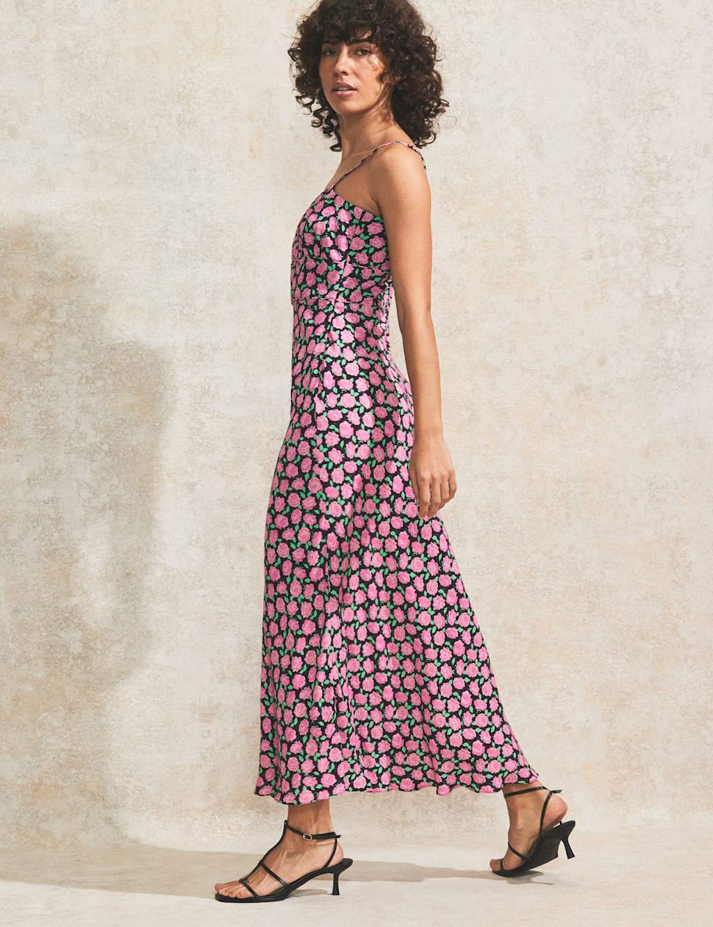 Floral Square Neck Midaxi Slip Dress 2 of 4
