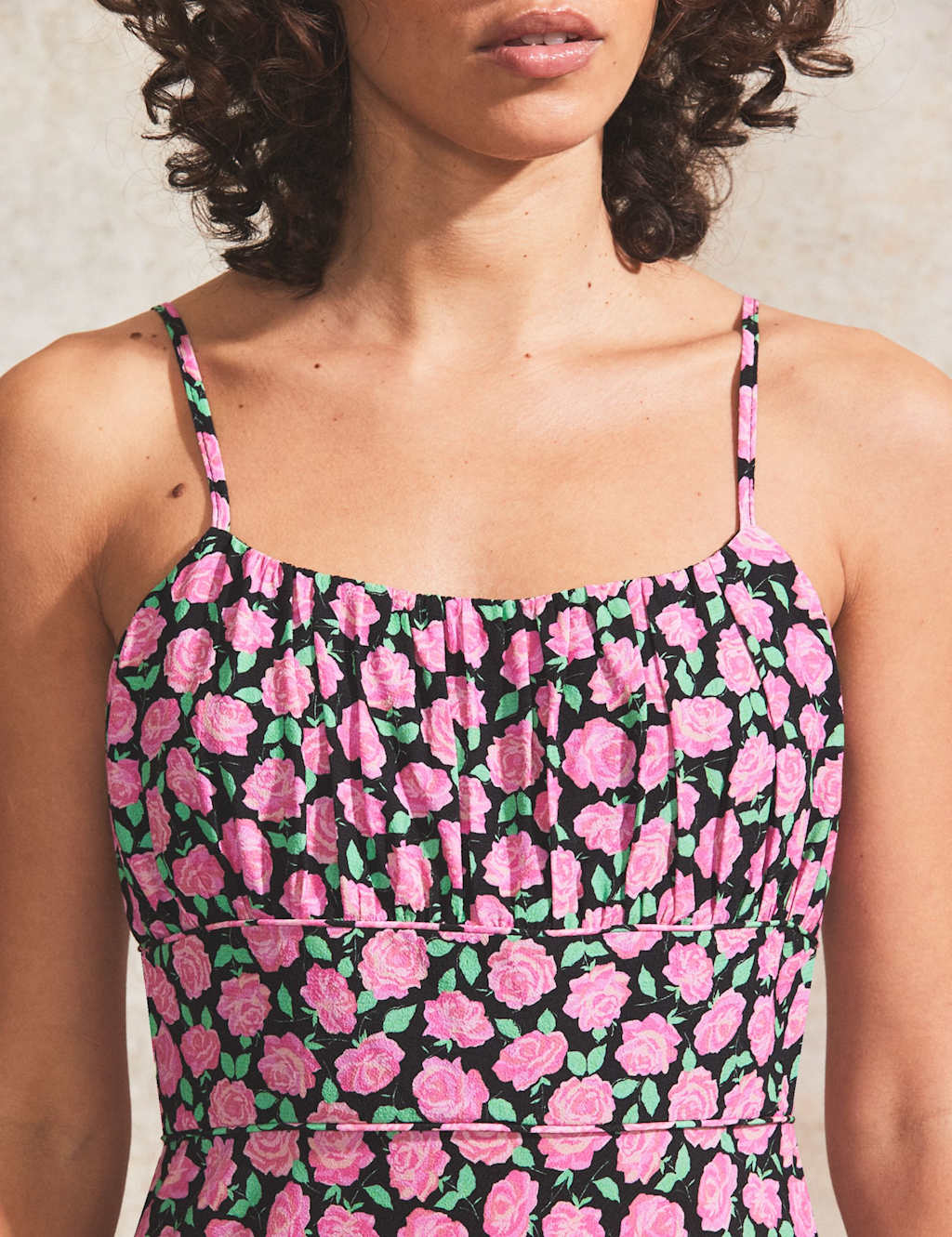 Floral Square Neck Midaxi Slip Dress 3 of 4