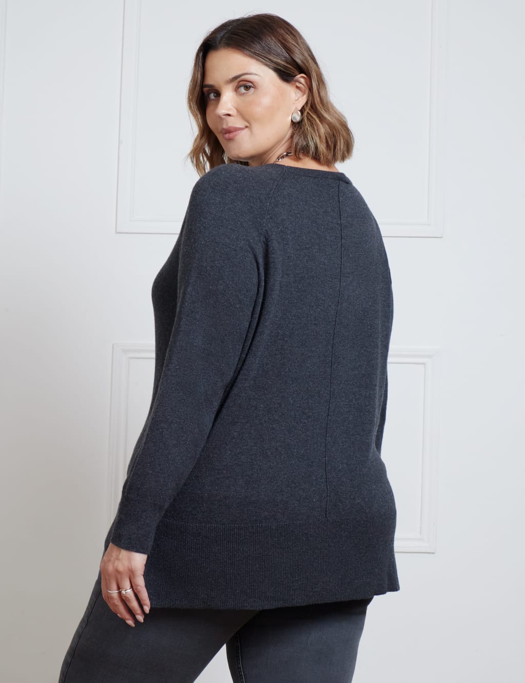 Scoop Neck Jumper with Cashmere 4 of 4