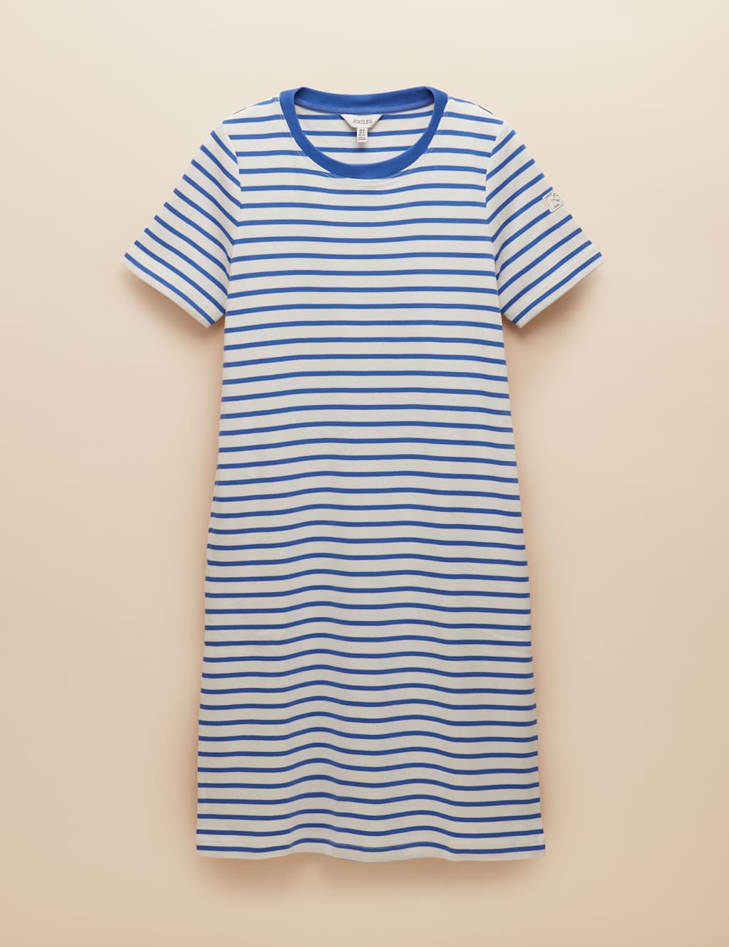 Jersey Striped Knee Length T-Shirt Dress 2 of 3