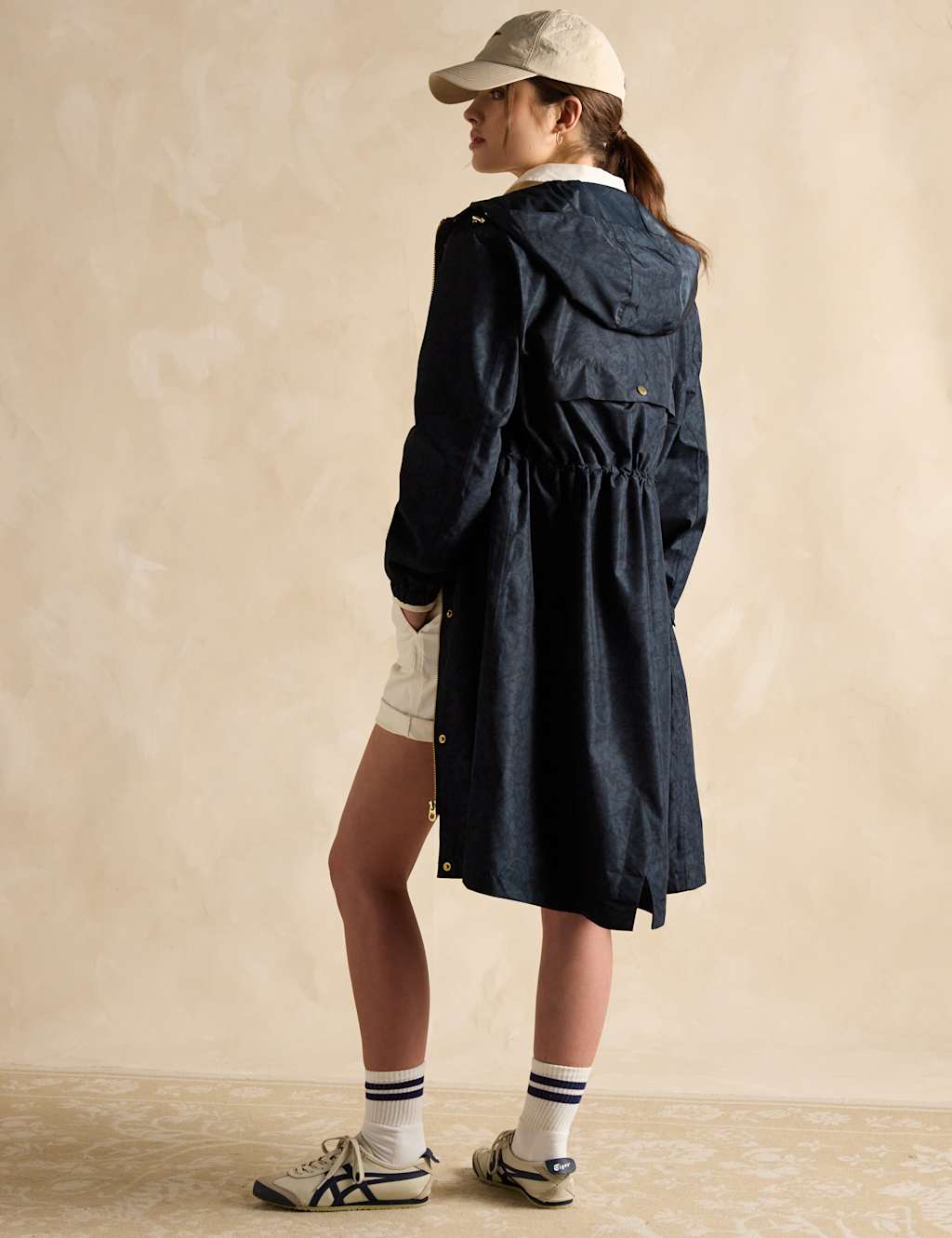 Waterproof Floral Hooded Packable Raincoat 4 of 6