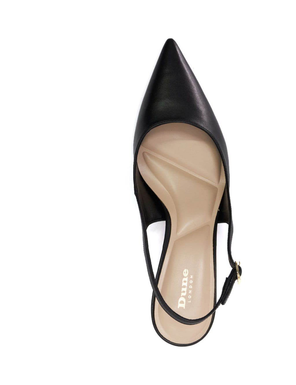 Celinna Leather Slingback Buckle Court Shoes