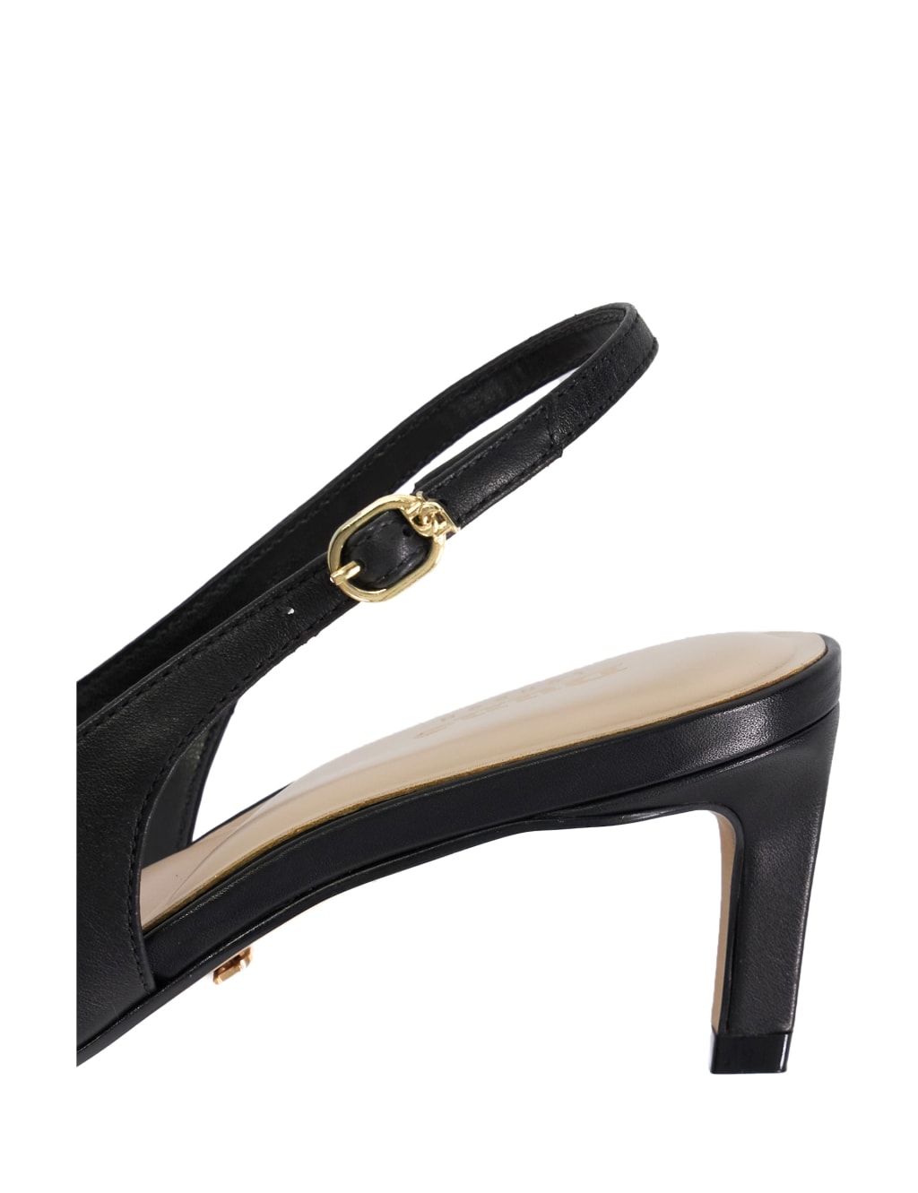 Celinna Leather Slingback Buckle Court Shoes 4 of 4