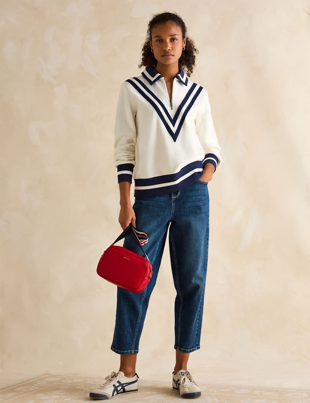 Pure Cotton Half Zip Sweatshirt 2 of 6