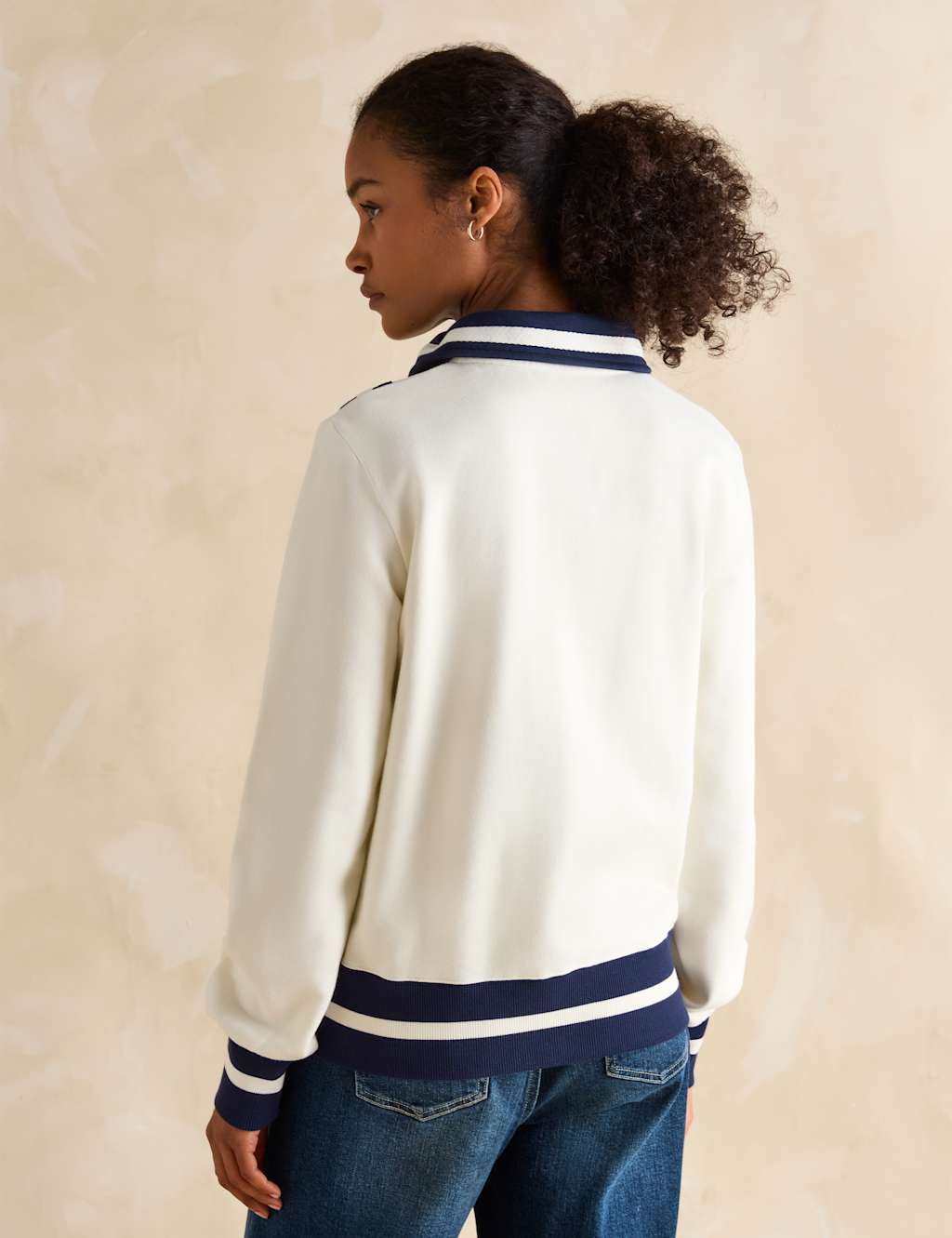 Pure Cotton Half Zip Sweatshirt 3 of 6