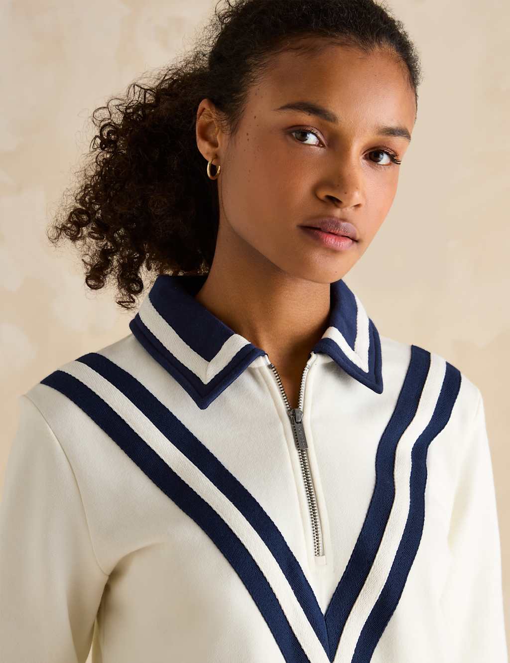 Pure Cotton Half Zip Sweatshirt 4 of 6