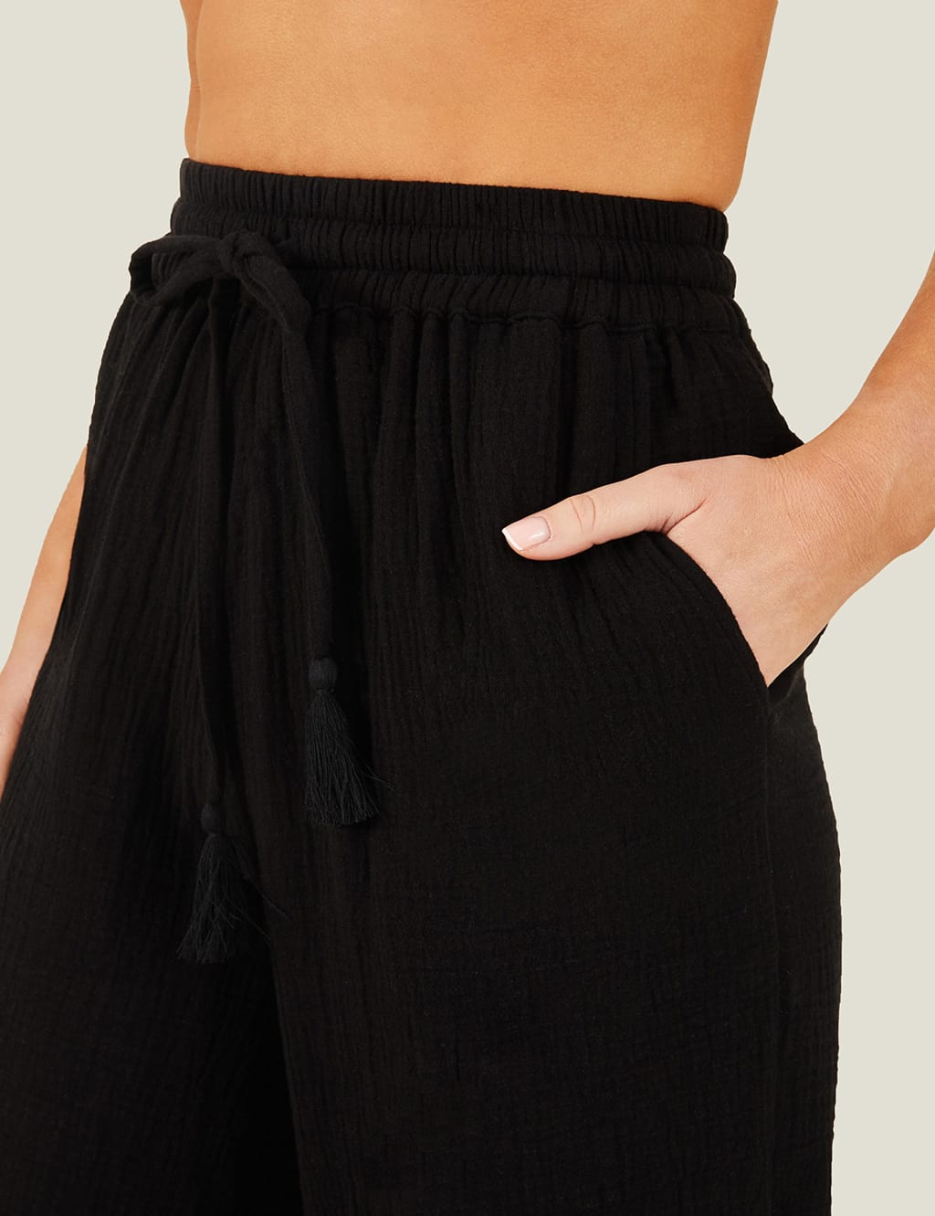 Pure Cotton Beach Trousers 4 of 4