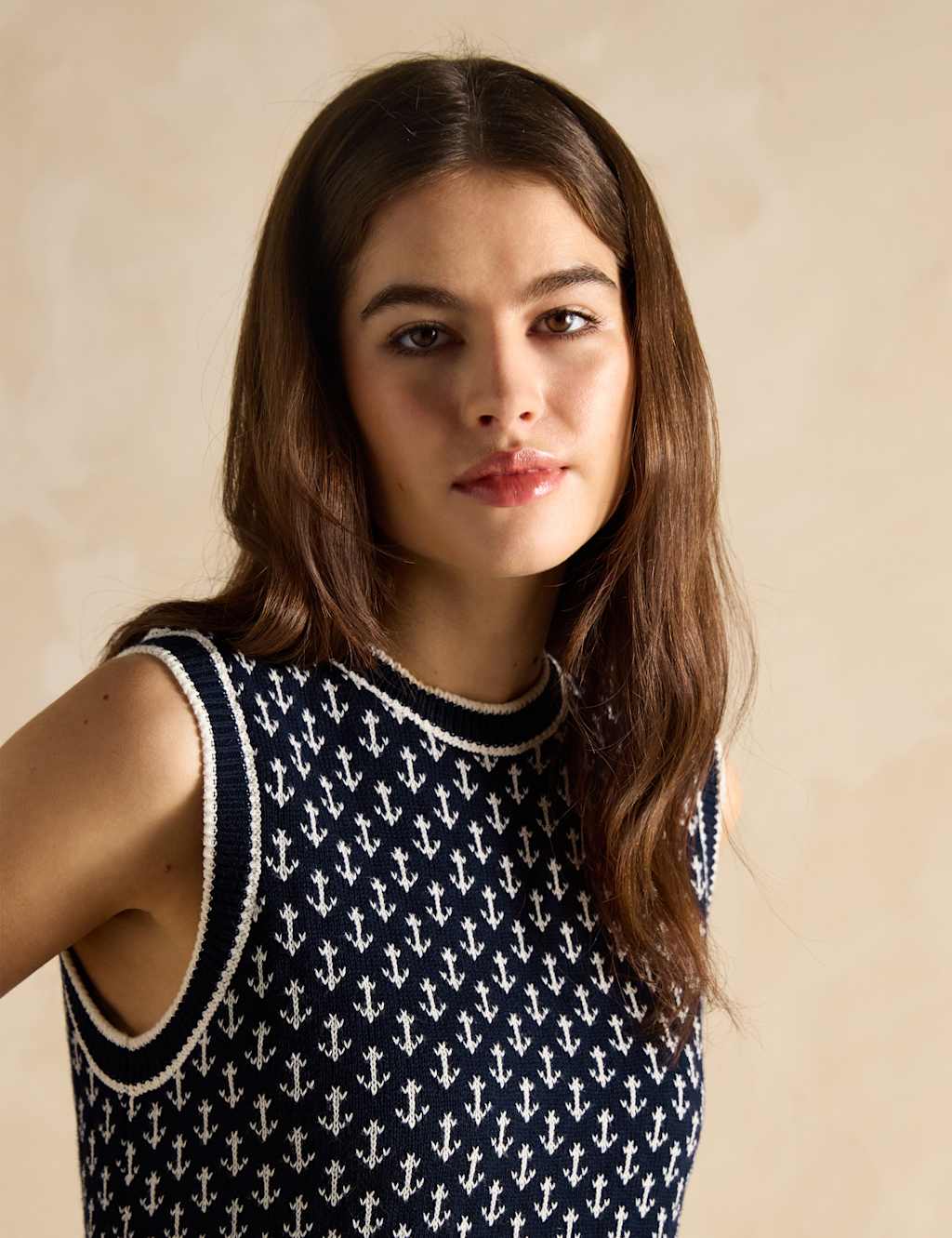 Pure Cotton Anchor Knitted Vest 5 of 6