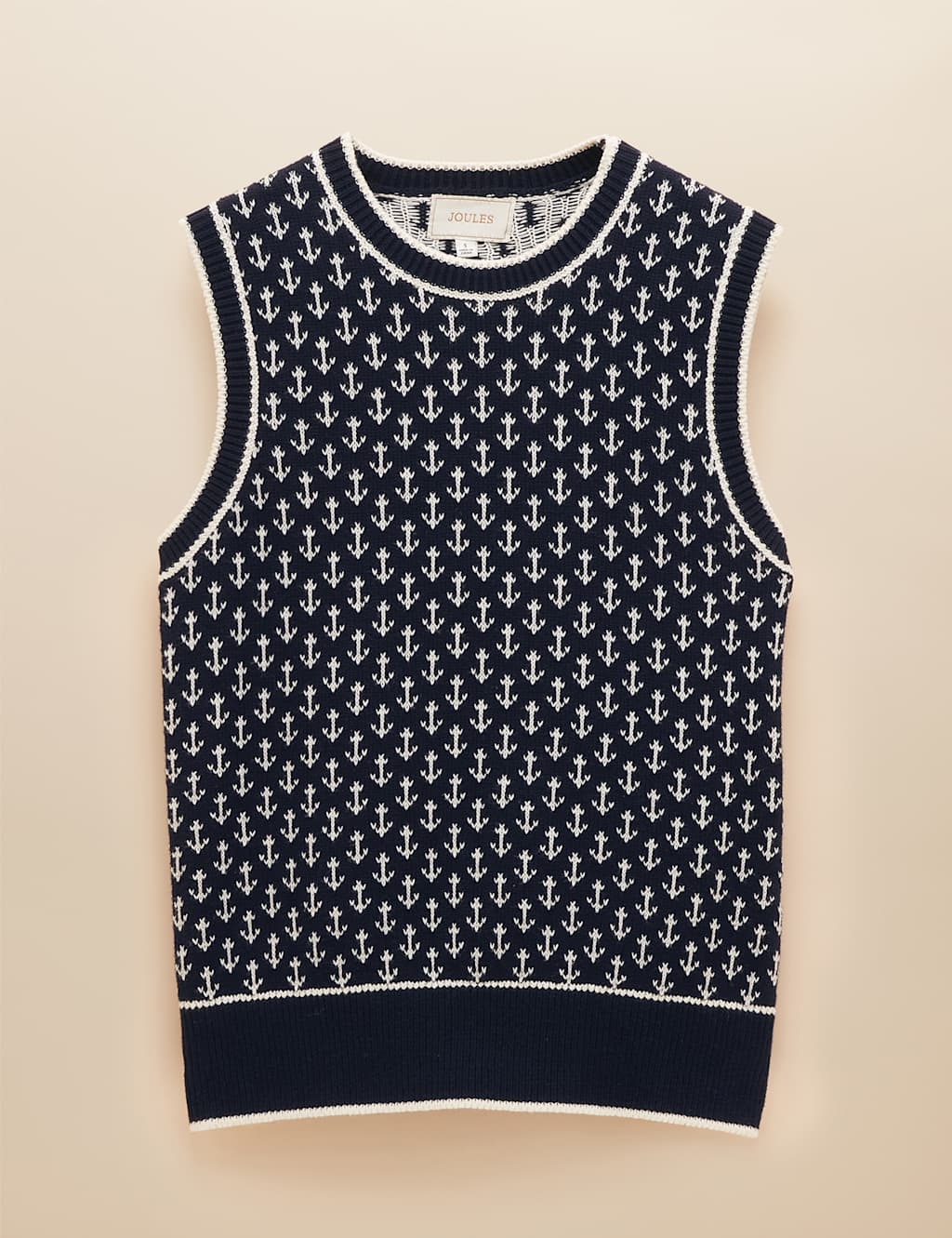 Pure Cotton Anchor Knitted Vest 2 of 6