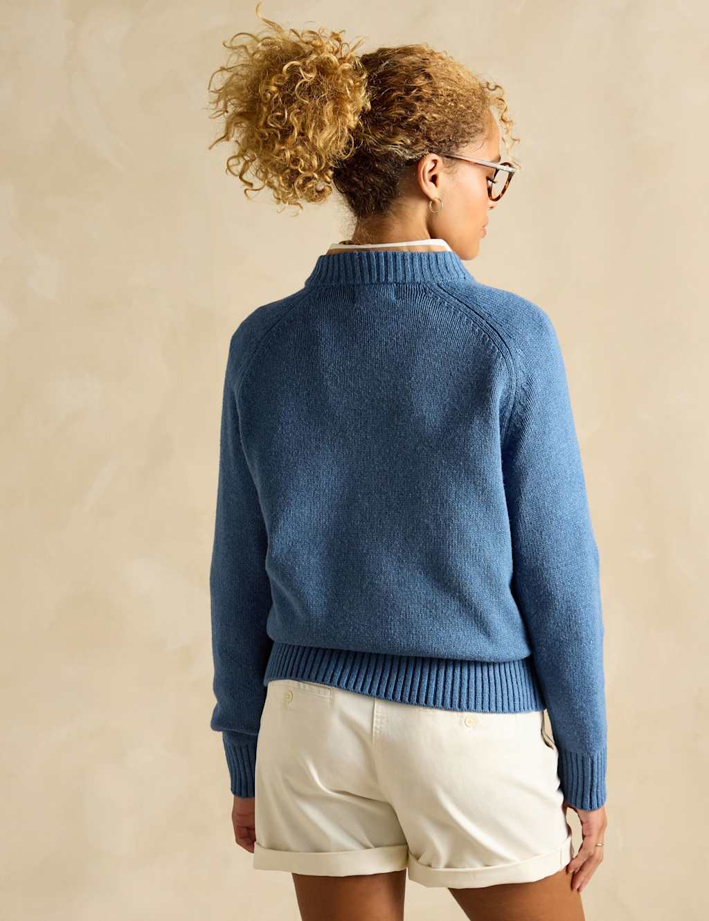 Cotton Rich Embroidered Fox Jumper with Wool 4 of 6