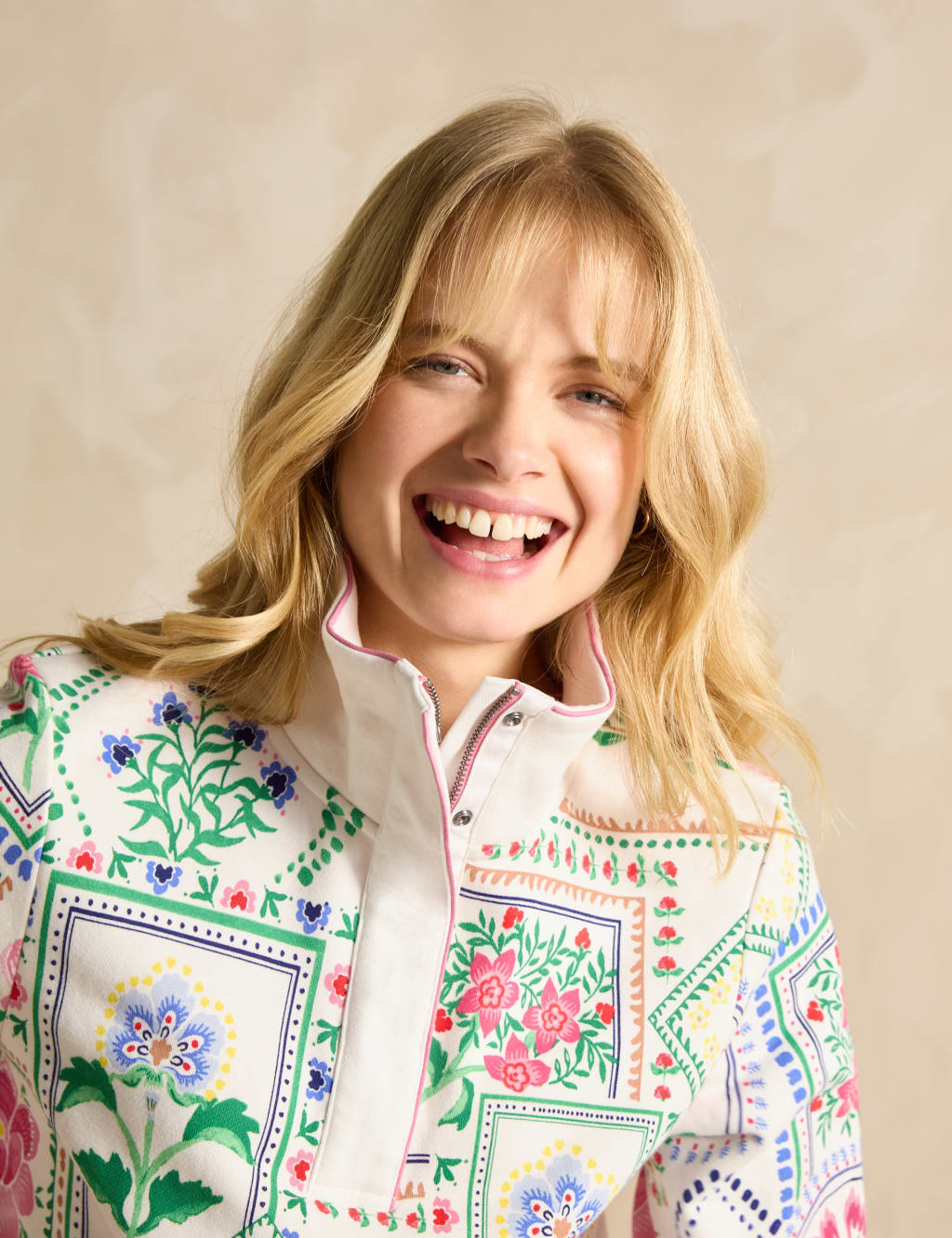 Pure Cotton Floral Sweatshirt 5 of 7