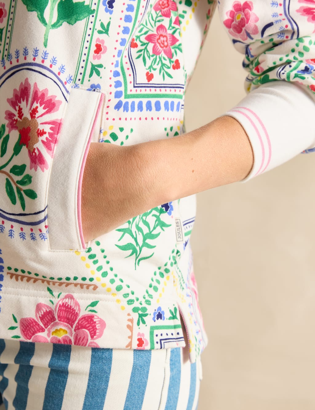 Pure Cotton Floral Sweatshirt 6 of 7