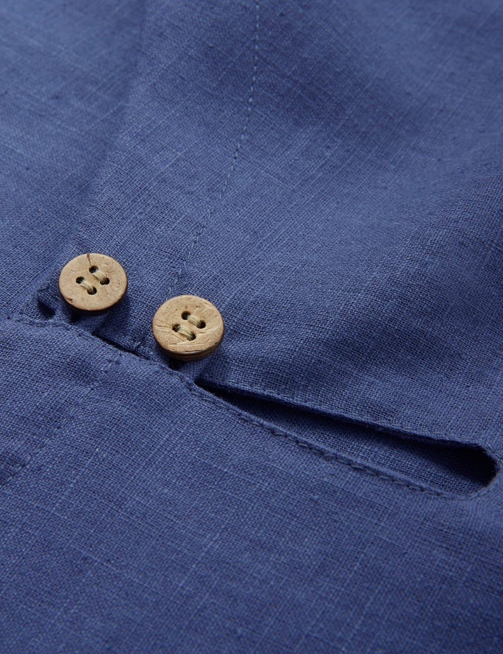 Pure Linen Midi Smock Dress 6 of 7