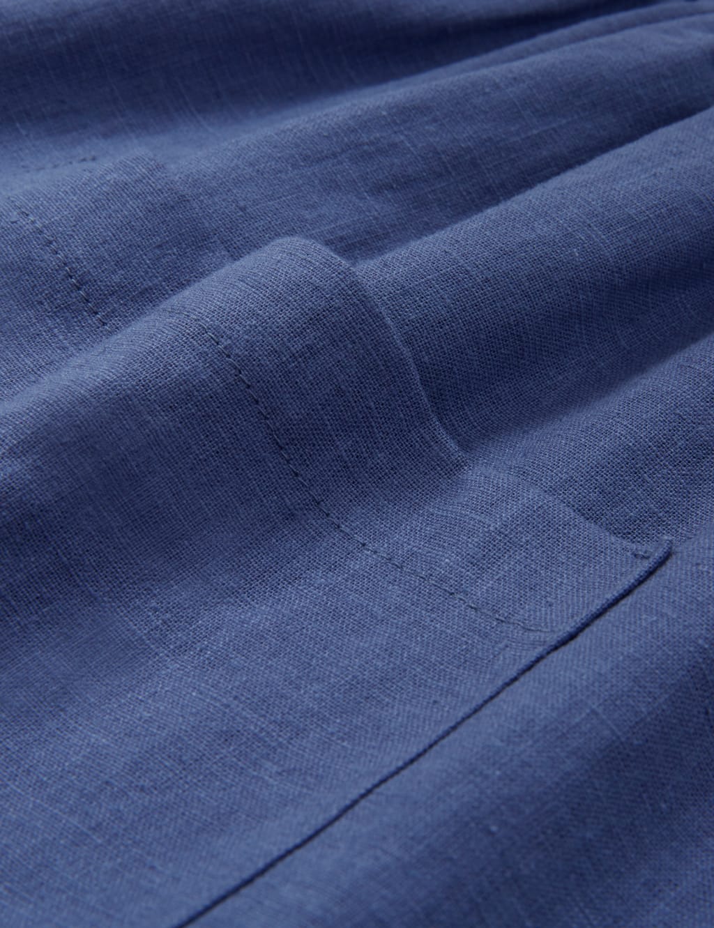 Pure Linen Midi Smock Dress 7 of 7