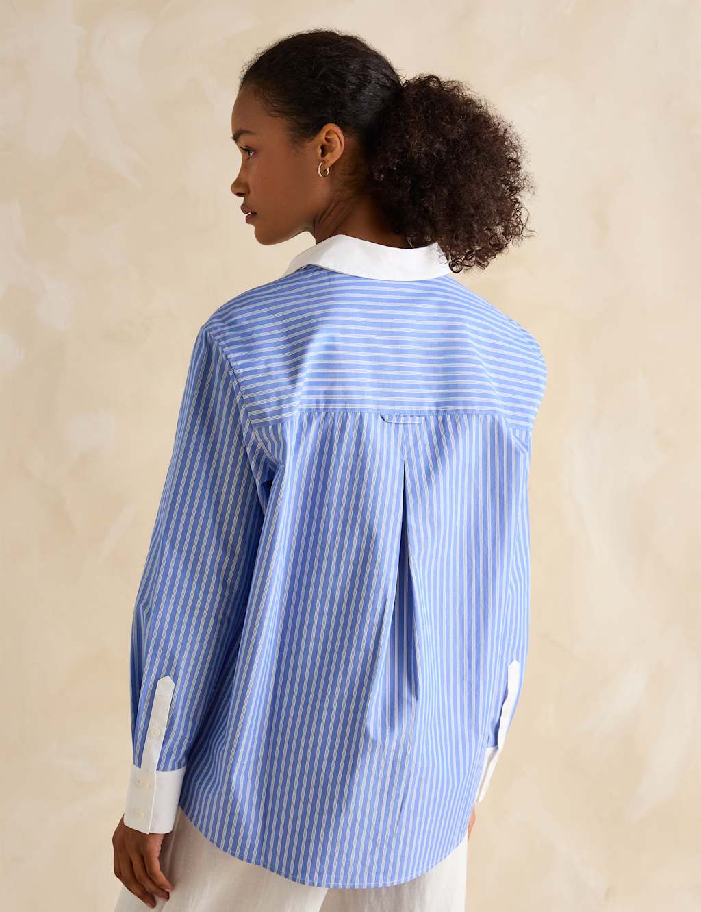 Pure Cotton Striped Collared Relaxed Shirt 4 of 7