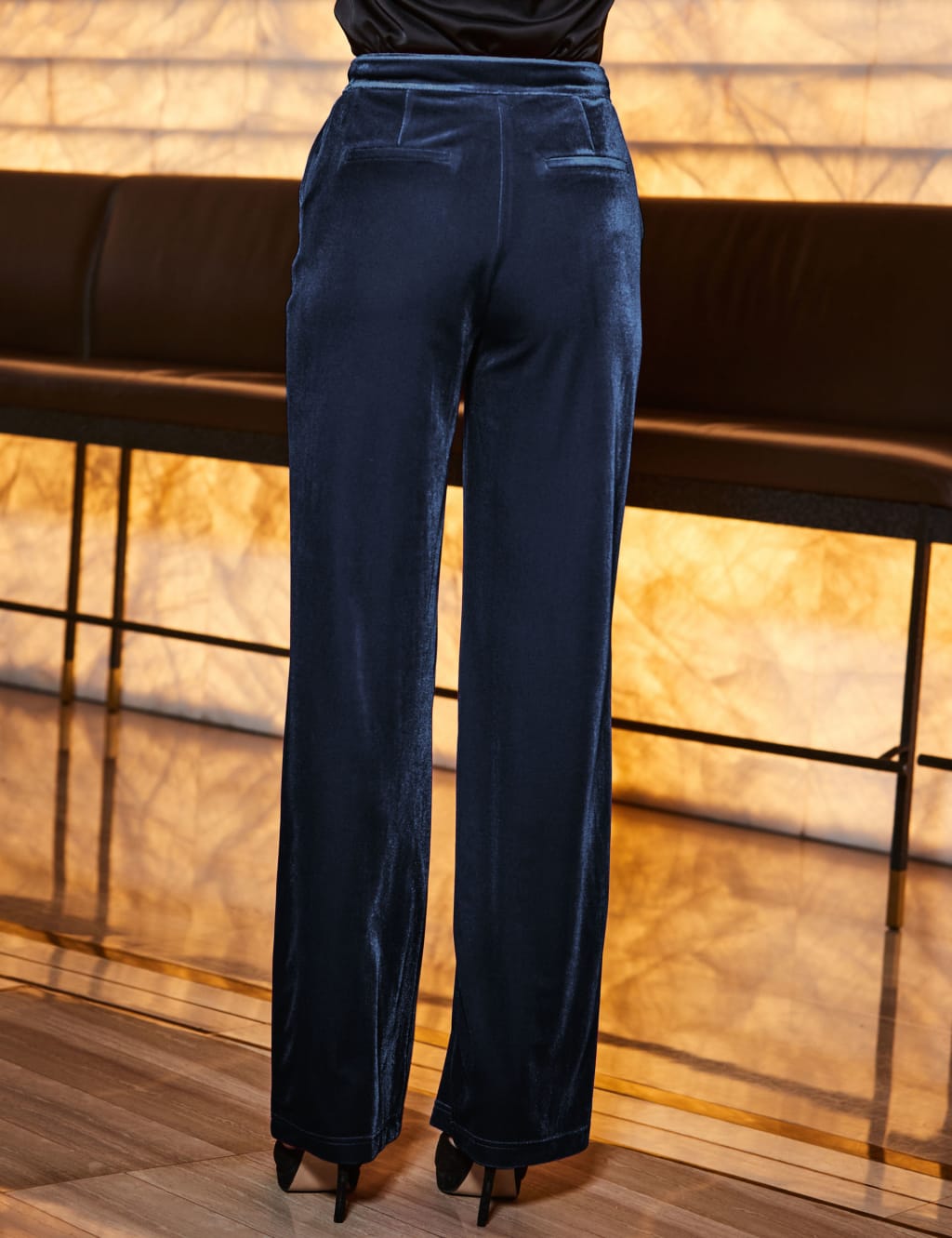 Velvet Wide Leg Trousers 4 of 6