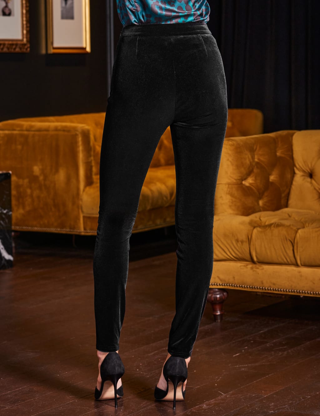 Shimmer Velvet Leggings 5 of 5