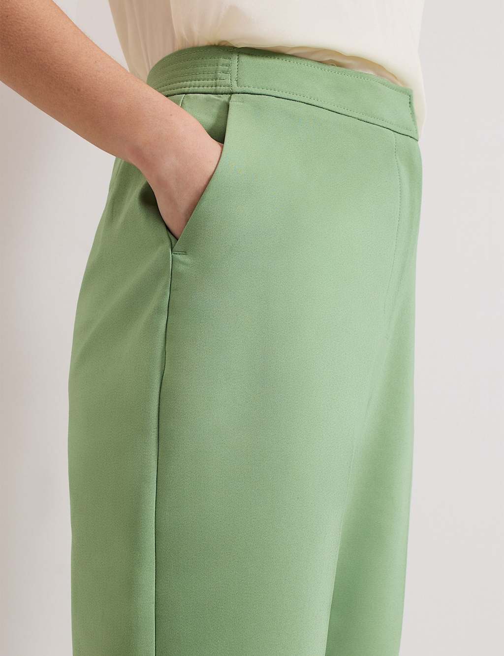 Cotton Rich Tapered Ankle Grazer Trousers 4 of 5