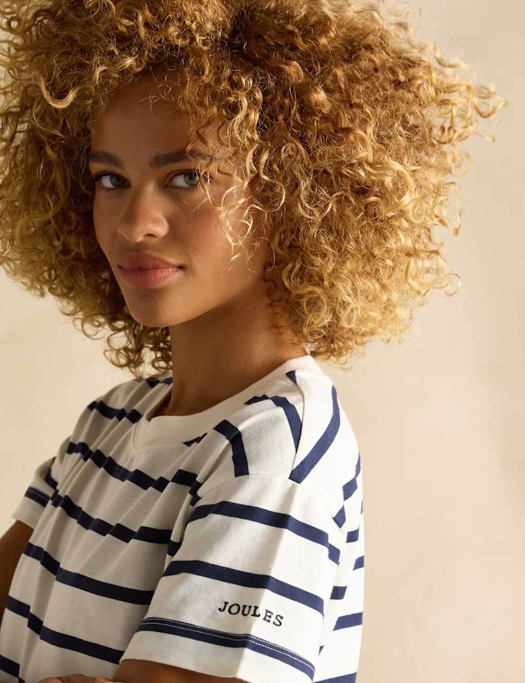 Pure Cotton Striped Relaxed T-Shirt 6 of 6