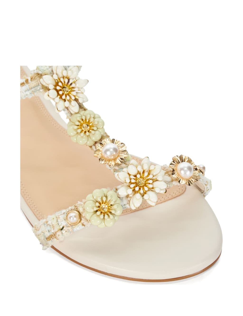 Embellished Ankle Strap Flat Sandals 5 of 5