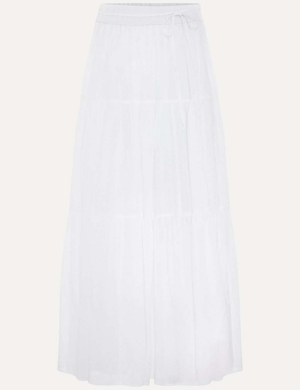 Pure Cotton Maxi Tiered Skirt 2 of 7