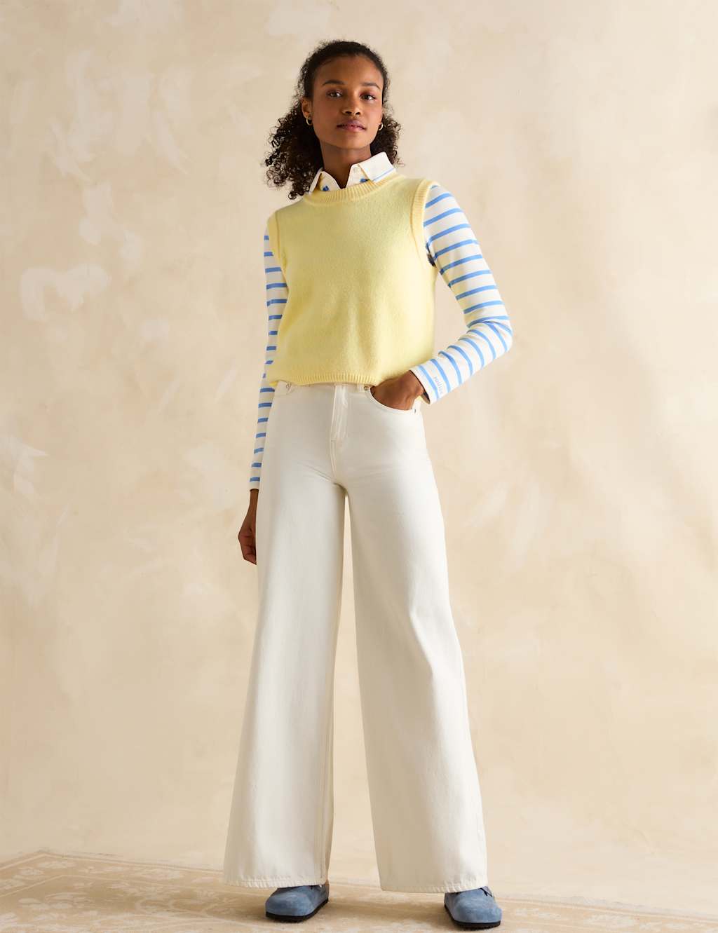 Cotton Rich Striped Collared Top 4 of 6