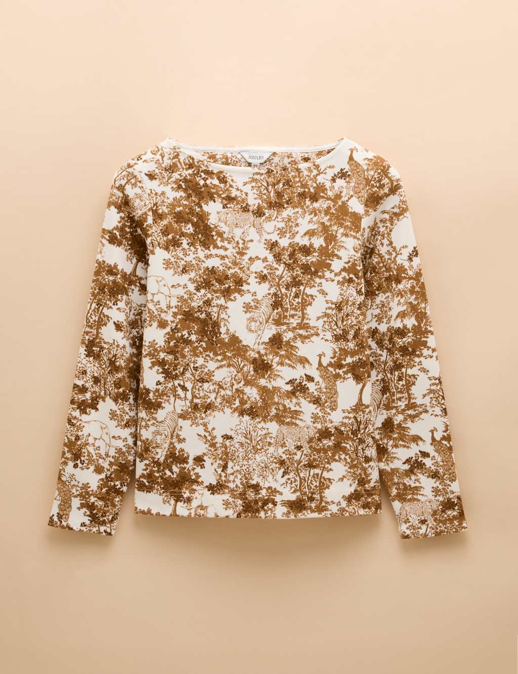 Pure Cotton Printed Slash Neck Top 2 of 7