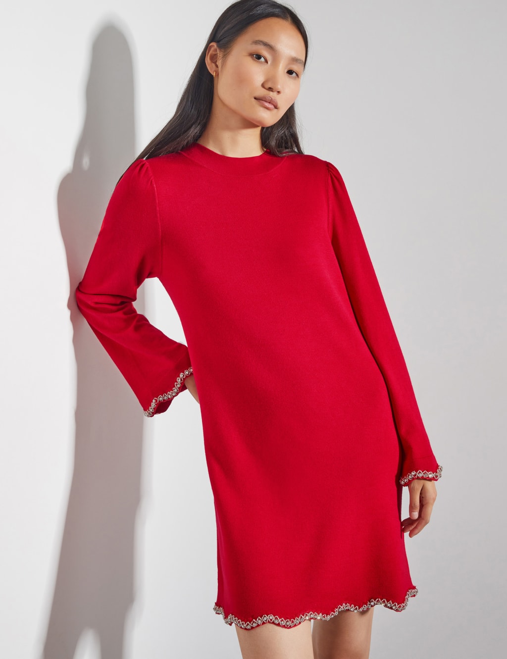 Knitted Mini Jumper Dress 2 of 4