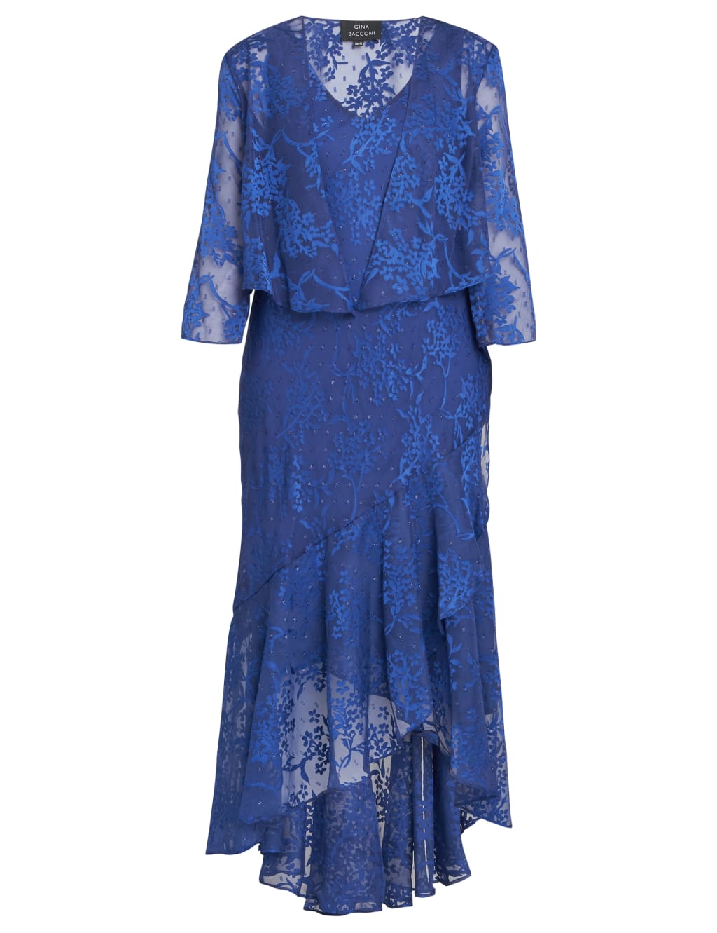 Floral Jacquard V-Neck Maxi Dress & Jacket 2 of 6