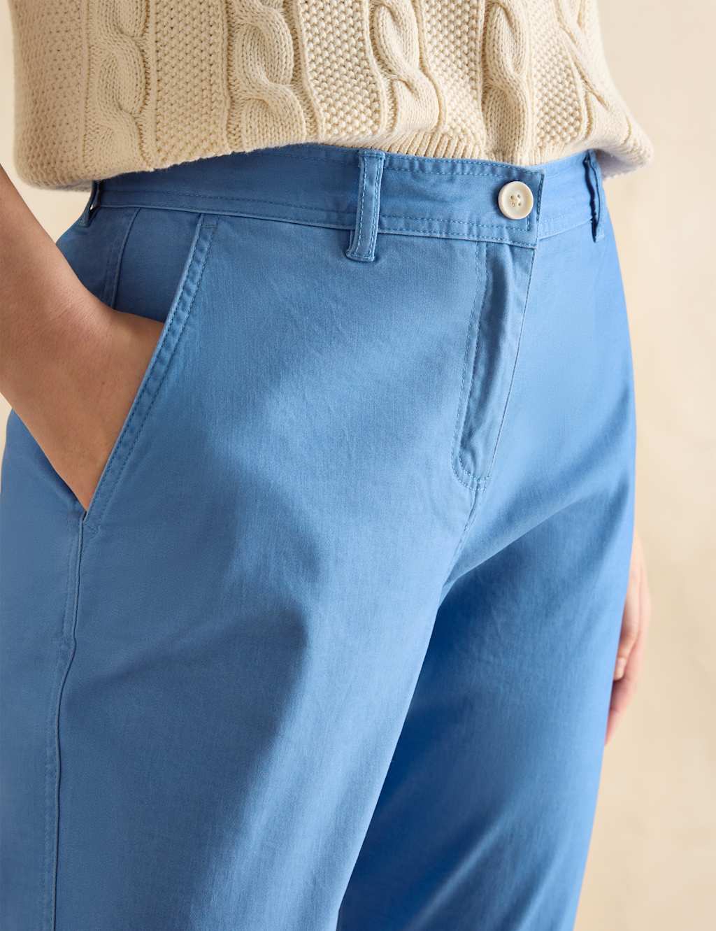 Cotton Rich Brushed Straight Leg Chinos 5 of 6