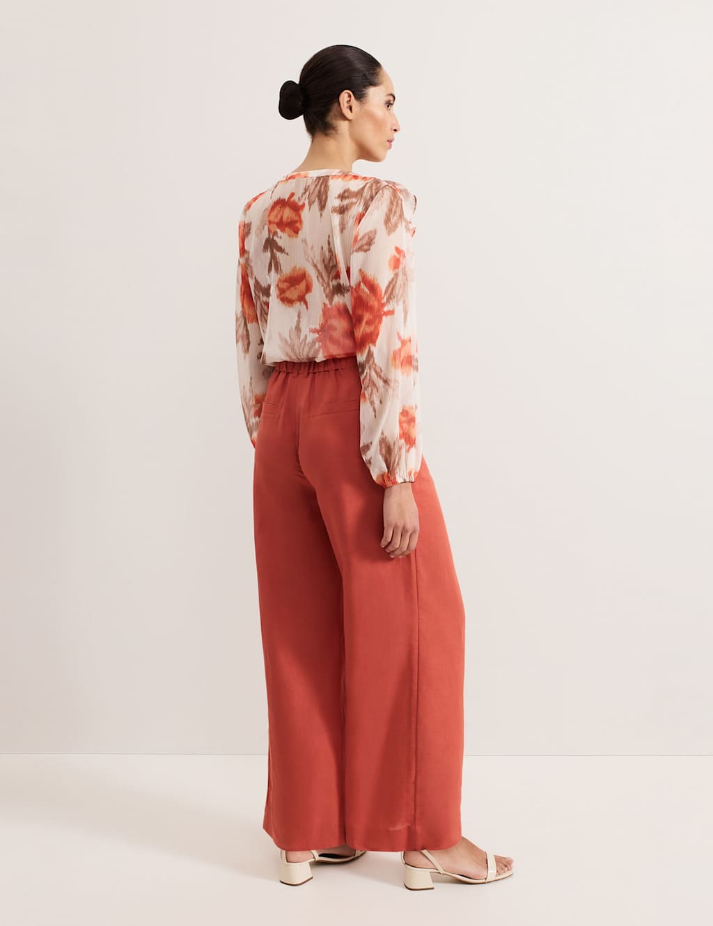 Linen Rich Wide Leg Trousers 7 of 7