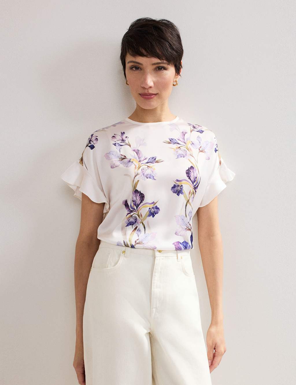Floral Crew Neck Top 3 of 6
