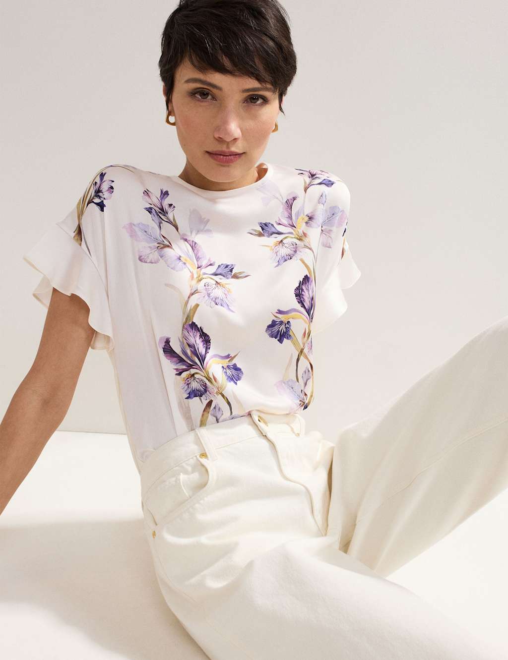 Floral Crew Neck Top 5 of 6