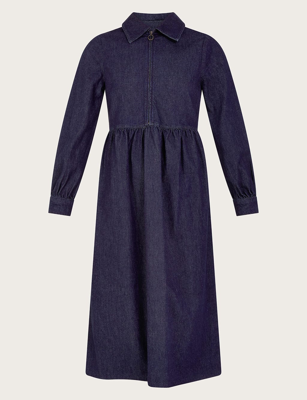 Denim Collared Midi Shirt Dress Monsoon M S