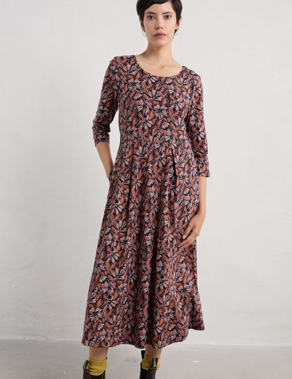 Empire line midi dress uk on sale