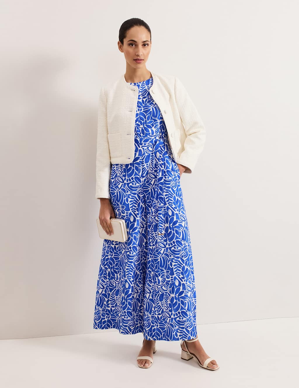 Printed Sleeveless Wide Leg Jumpsuit 7 of 8