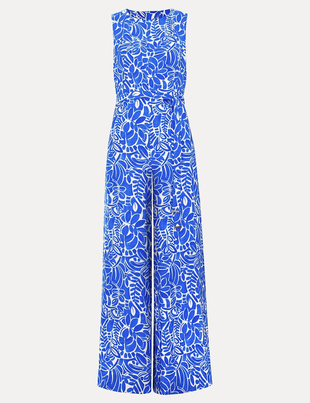 Printed Sleeveless Wide Leg Jumpsuit 2 of 8