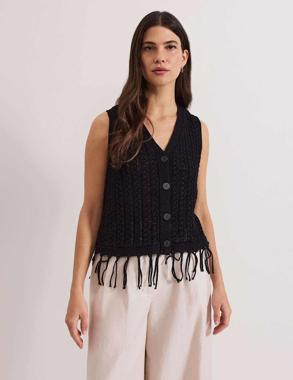 Knitted V-Neck Waistcoat 3 of 6