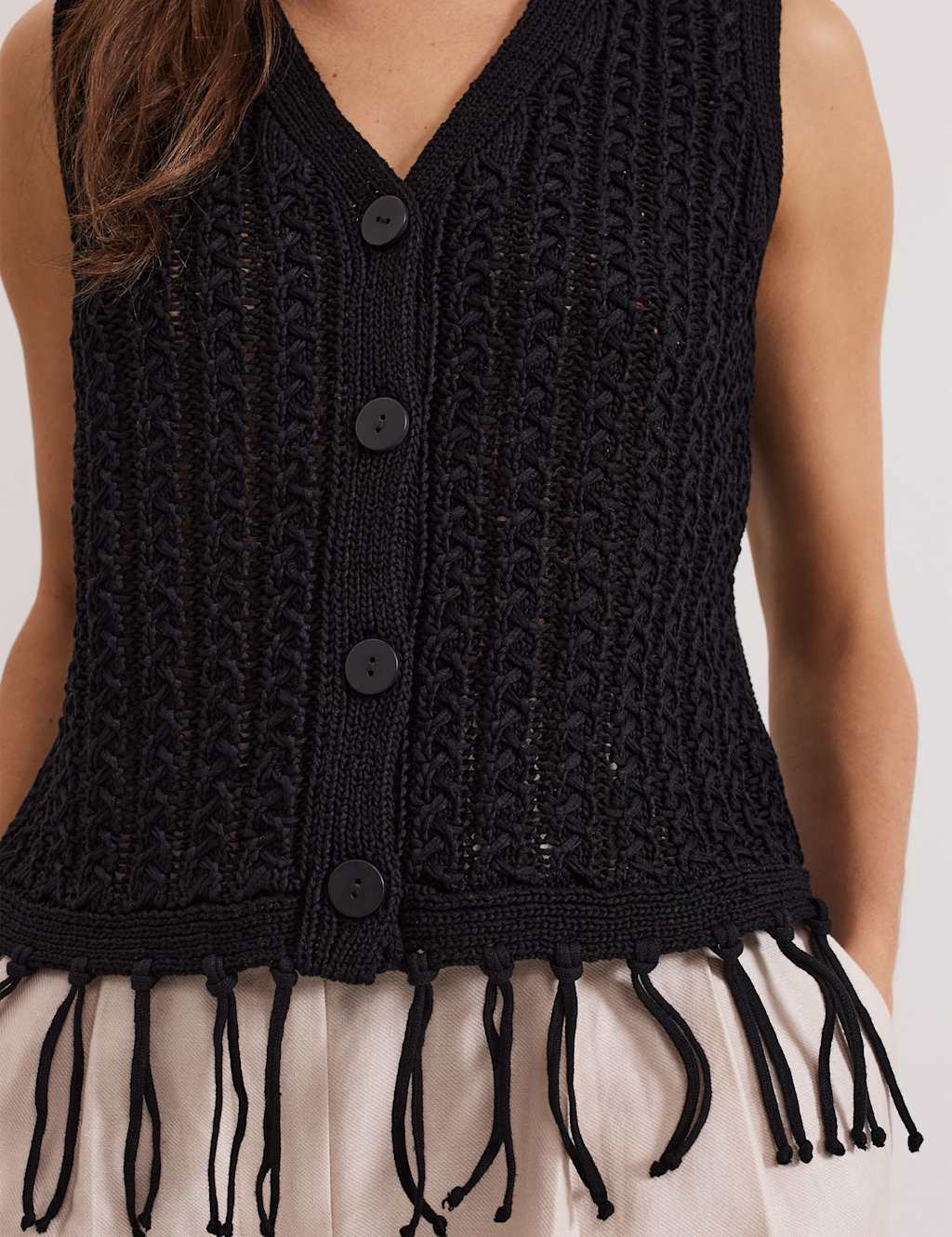 Knitted V-Neck Waistcoat 6 of 6