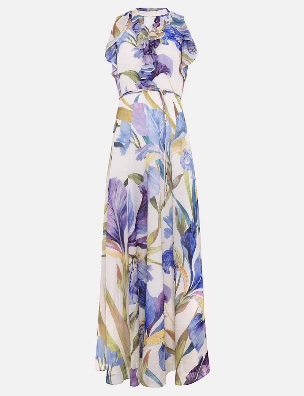 Floral Ruffle Maxi Skater Dress 2 of 7