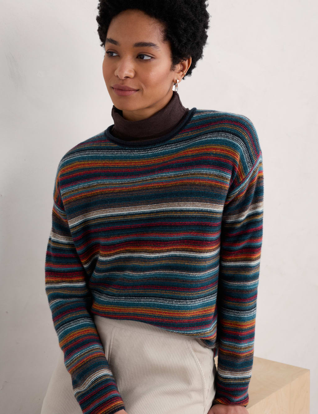 Marks and spencer striped jumper discount
