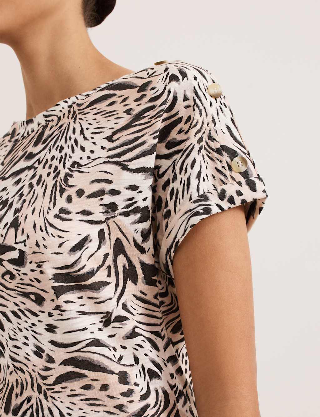 Pure Cotton Animal Print Top 5 of 6